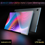 10.1 Inch Android Tablets Google Play Octa Core 6GB RAM 128GB ROM Dual SIM 4G LTE Phone Call Bluetooth WiFi GPS