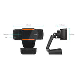 LED Webcam Computer PC Laptop 12MP USB2.0 720P HD Camera with Microphone