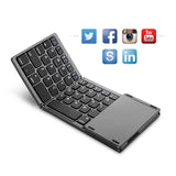 AVATTO B033 Mini Folding Bluetooth Wireless Keyboard Touchpad for Windows, Android, ios Tablet iPad Phone