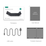 AVATTO B033 Mini Folding Bluetooth Wireless Keyboard Touchpad for Windows, Android, ios Tablet iPad Phone