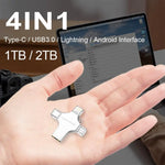 Lenovo USB 3.0 USB 1TB 2TB 4-in-1 Flash Drive