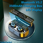 NEW Earphones Wireless Bluetooth 5.2 9D HIFI Noise Reduction Earbuds