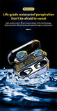 NEW Earphones Wireless Bluetooth 5.2 9D HIFI Noise Reduction Earbuds