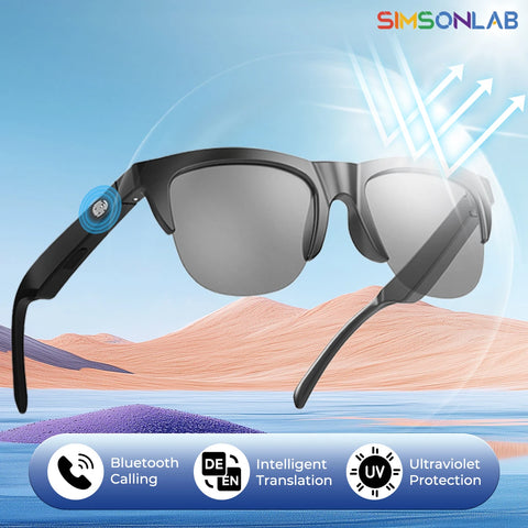 2025 Smart Sunglasses Calling Translation AI Voice Assistant High UV Protection Bluetooth