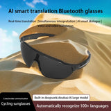 2025 New Smart Glasses AI Translation Bluetooth Integrated Headset Sunglasses Anti-ultraviolet