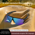 2025 New Smart Glasses AI Translation Bluetooth Integrated Headset Sunglasses Anti-ultraviolet