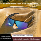 2025 New Smart Glasses AI Translation Bluetooth Integrated Headset Sunglasses Anti-ultraviolet