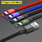 Baseus 4 in 1 USB Charging Cable - Lightning, Type C, and Mini USB