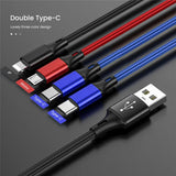 4 in 1 USB Charging Cable Fast Charging Cord for Android and iPhone