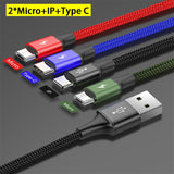 Baseus 4 in 1 USB Charging Cable - Lightning, Type C, and Mini USB