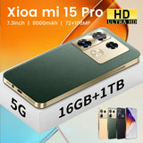 15 Pro Smartphone 7.3 inch Full Screen 4G 5G 8000mAh 32GB RAM+2TB ROM