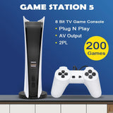 Game Station 5 Video Console 200 Games Wired Two Controllers