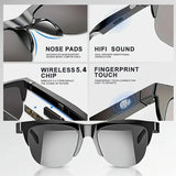 2025 Smart Sunglasses Calling Translation AI Voice Assistant High UV Protection Bluetooth