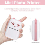 Mini Portable Bluetooth Thermal Printer BT 200dpi Photo Label Memo