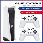 Game Station 5 Video Console 200 Games Wired Two Controllers
