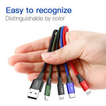 Baseus 4 in 1 USB Charging Cable - Lightning, Type C, and Mini USB