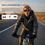 2025 New Smart Glasses AI Translation Bluetooth Integrated Headset Sunglasses Anti-ultraviolet