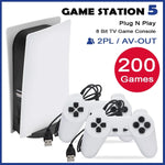 Game Station 5 Video Console 200 Games Wired Two Controllers