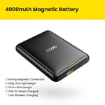 Mini Magnetic Wireless/Wired Power Bank 4000mAh for iPhone 12 13 Pro Max Fast Charge