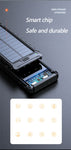 New Solar Power Bank 100000mAh Compass Waterproof Belt Wireless Charging Multifunctional