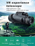 80X100 HD Powerful Monocular Telescope Phone Clip Camera Zoom Starscope Tripod