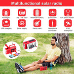 NEW Emergency Hand Crank Solar Radio 4000mAh