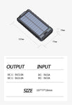 New Solar Power Bank 100000mAh Compass Waterproof Belt Wireless Charging Multifunctional