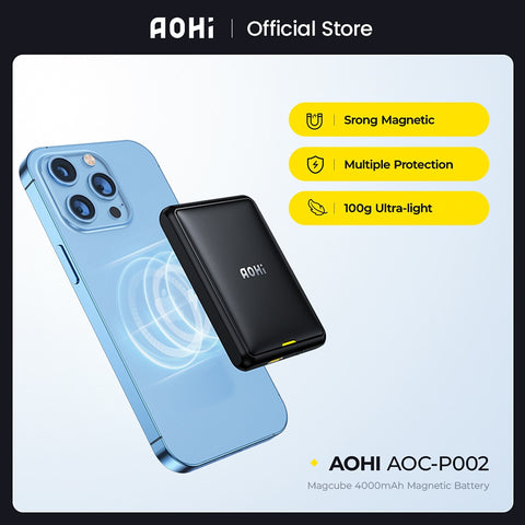 Mini Magnetic Wireless/Wired Power Bank 4000mAh for iPhone 12 13 Pro Max Fast Charge