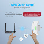 Wireless WiFi Repeater Extender Ultraboost Amplifier Long Range 300M Access Point