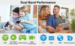 Wireless Wifi Repeater Router 1200Mbps Dual-Band 2.4/5G 4 Antenna Range Extender Routers Home Network