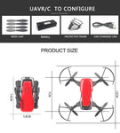 Mini Drone RC Foldable Quadrocopter Camera HD Quad-Counter High Hold VS E61 HS210 LF606 S9HW E016H
