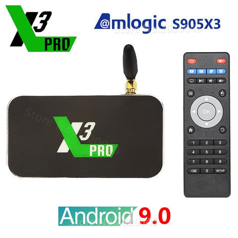 X3 PRO CUBE Amlogic S905X3 Android 9.0 TV Box DDR4 ROM 2.4G 5G WiFi 1000M LAN Bluetooth 4K HD Media Player