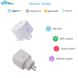 Home Kit Smart Plug Outlet Socket Work with Apple Home APP Alexa/Google Assistant 2.4GHz