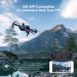 Eachine E58 WIFI FPV With True 720P/1080P Wide Angle HD Camera High Hold Mode Foldable Arm RC Drone Quadcopter RTF VS S9HW M69