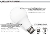 10pcs LED Bulb Lamps E27 AC220V 240V White Light Bulbs