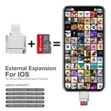 Mini Card Reader OTG USB Pen Flash Drive 16GB/32GB/64GB/128GB For iOS (Apple) Products