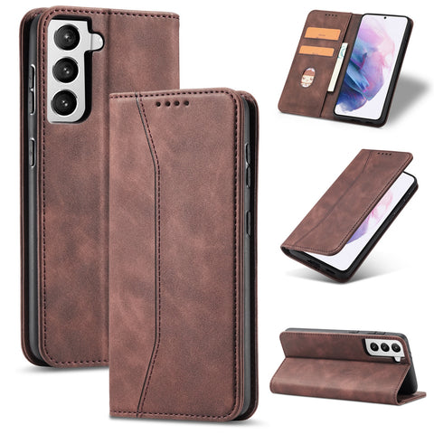 Leather Flip Case for Samsung Galaxy Luxury Wallet Cards Phone Cover