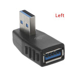 90 Degree Left Right Angled USB 3.0 A Male To Female Adapter Connector For Laptop PC  Z07