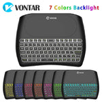 VONTAR Backlight D8 Pro Plus i8 English 2.4GHz Wireless Mini Keyboard Air Mouse Touchpad Controller for Android TV BOX