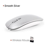 Bluetooth Mouse Wireless Silent PC Rechargeable Ergonomic  2.4Ghz USB Optical For Laptop PC