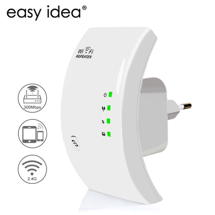 EASYIDEA Wireless WIFI Repeater 300Mbps Wi-fi Extender Long Range Signal Amplifier Booster Access Point Wlan